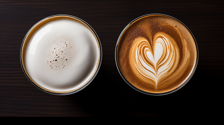 latte vs flat white