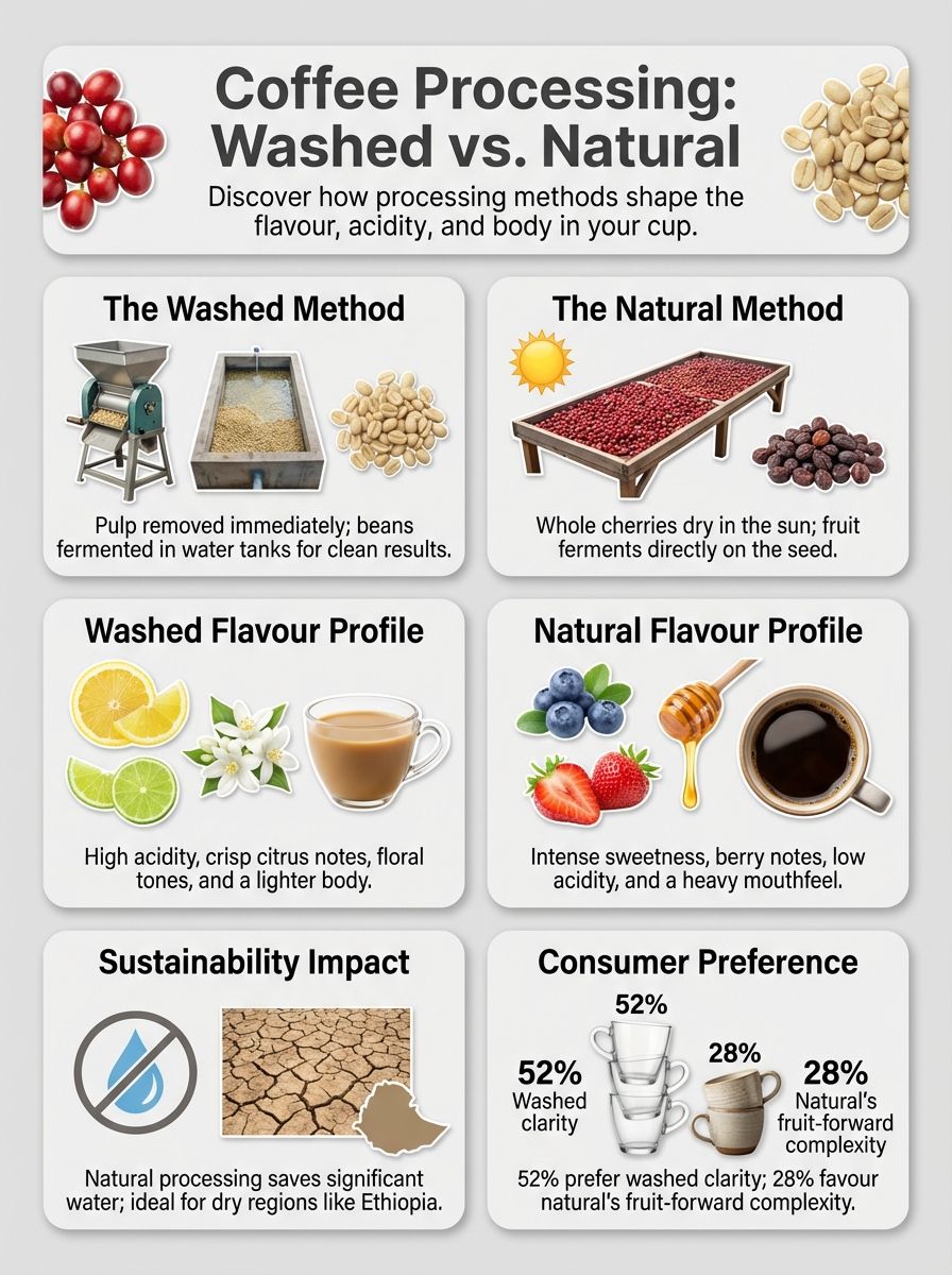 Coffee - Washed Vs. Natural Process